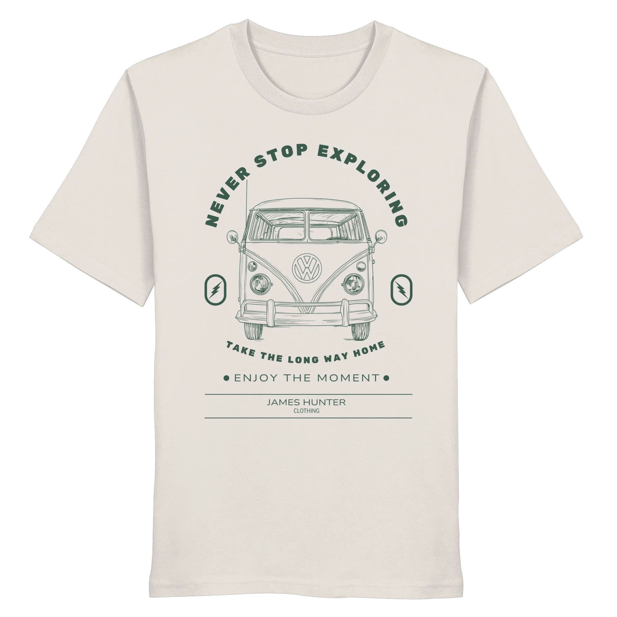 Never Stop Exploring - Organic Shirt - James Hunter - Nature and Beyond