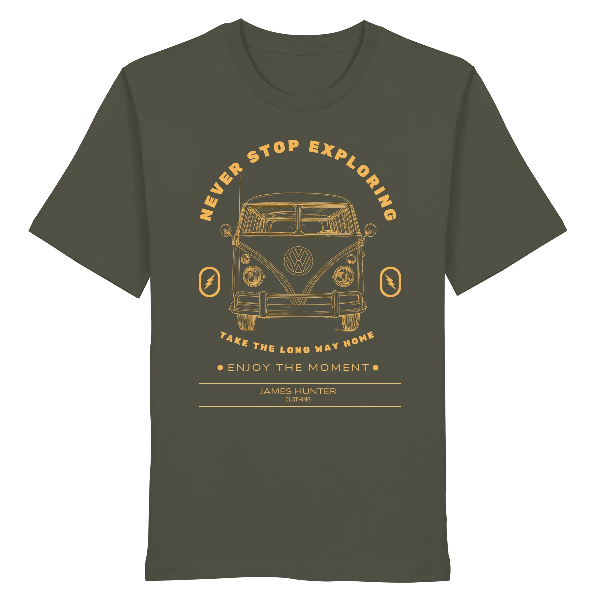 Never Stop Exploring - Organic Shirt - James Hunter - Nature and Beyond