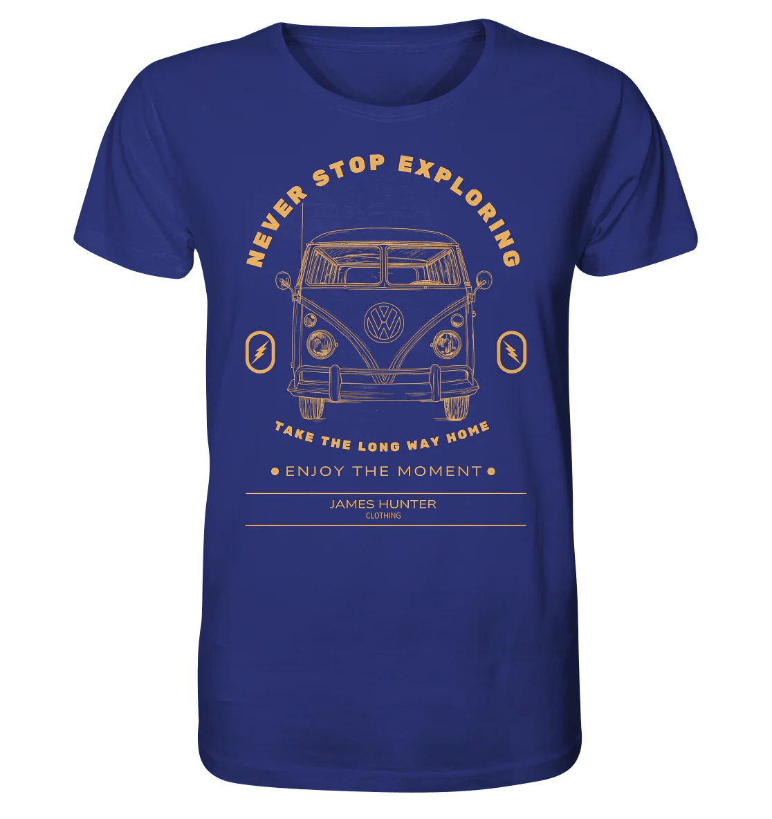 Never Stop Exploring - Organic Shirt - James Hunter - Nature and Beyond