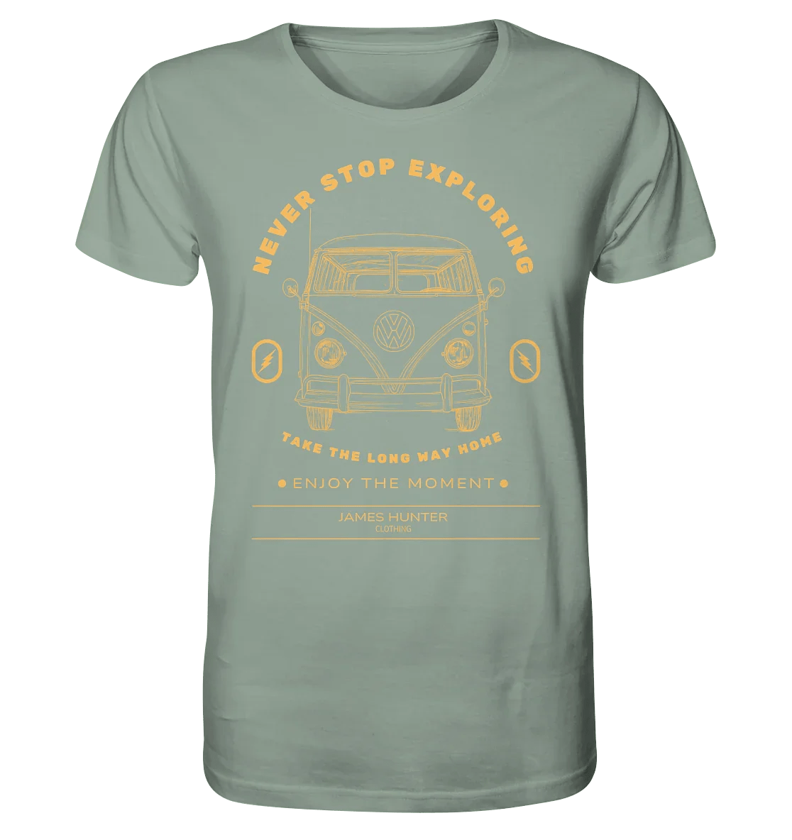 Never Stop Exploring - Organic Shirt - James Hunter - Nature and Beyond