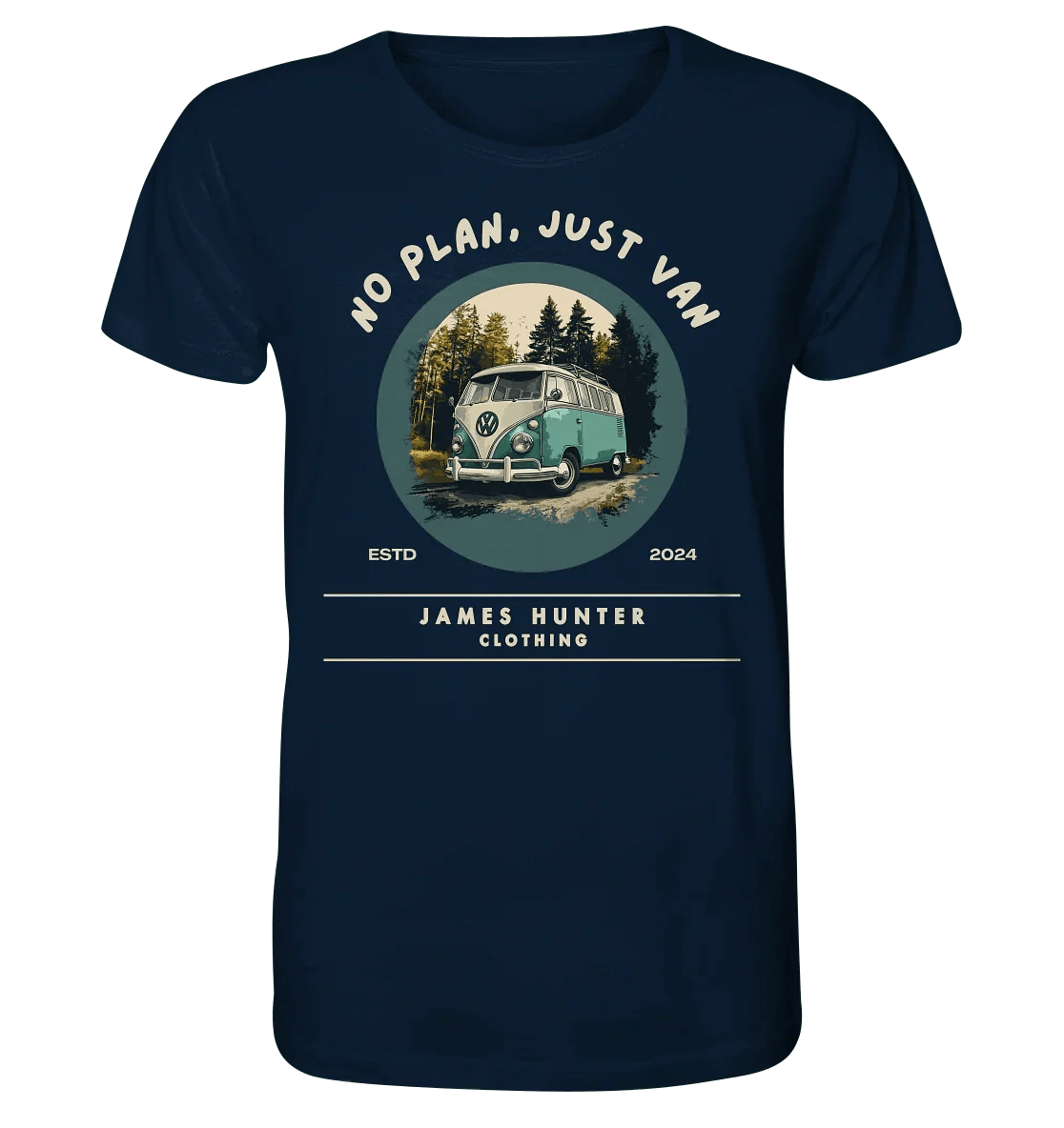 No Plan, Just Van - Organic Shirt - James Hunter - Nature and Beyond