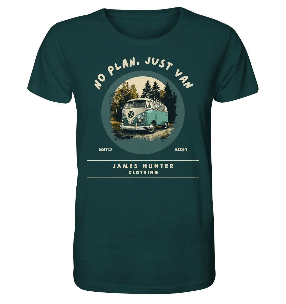No Plan, Just Van - Organic Shirt - James Hunter - Nature and Beyond