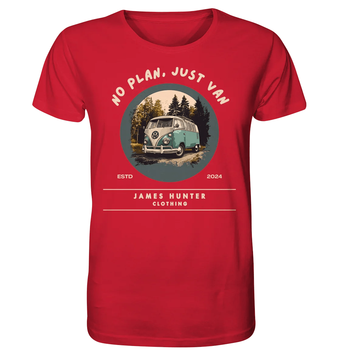 No Plan, Just Van - Organic Shirt - James Hunter - Nature and Beyond