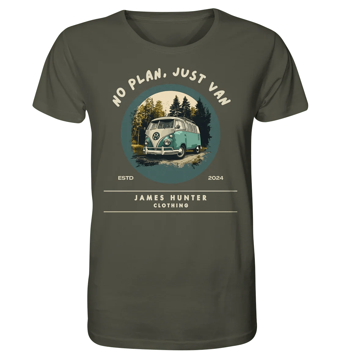 No Plan, Just Van - Organic Shirt - James Hunter - Nature and Beyond