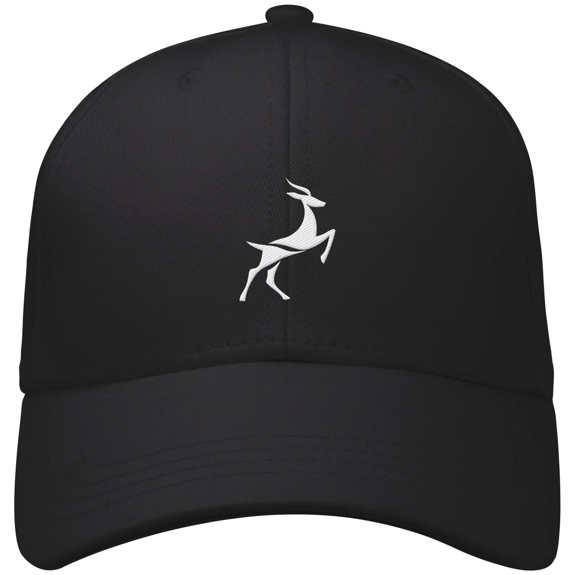 Organic Baseball Cap - Deer Logo - Black - James Hunter - Nature and Beyond