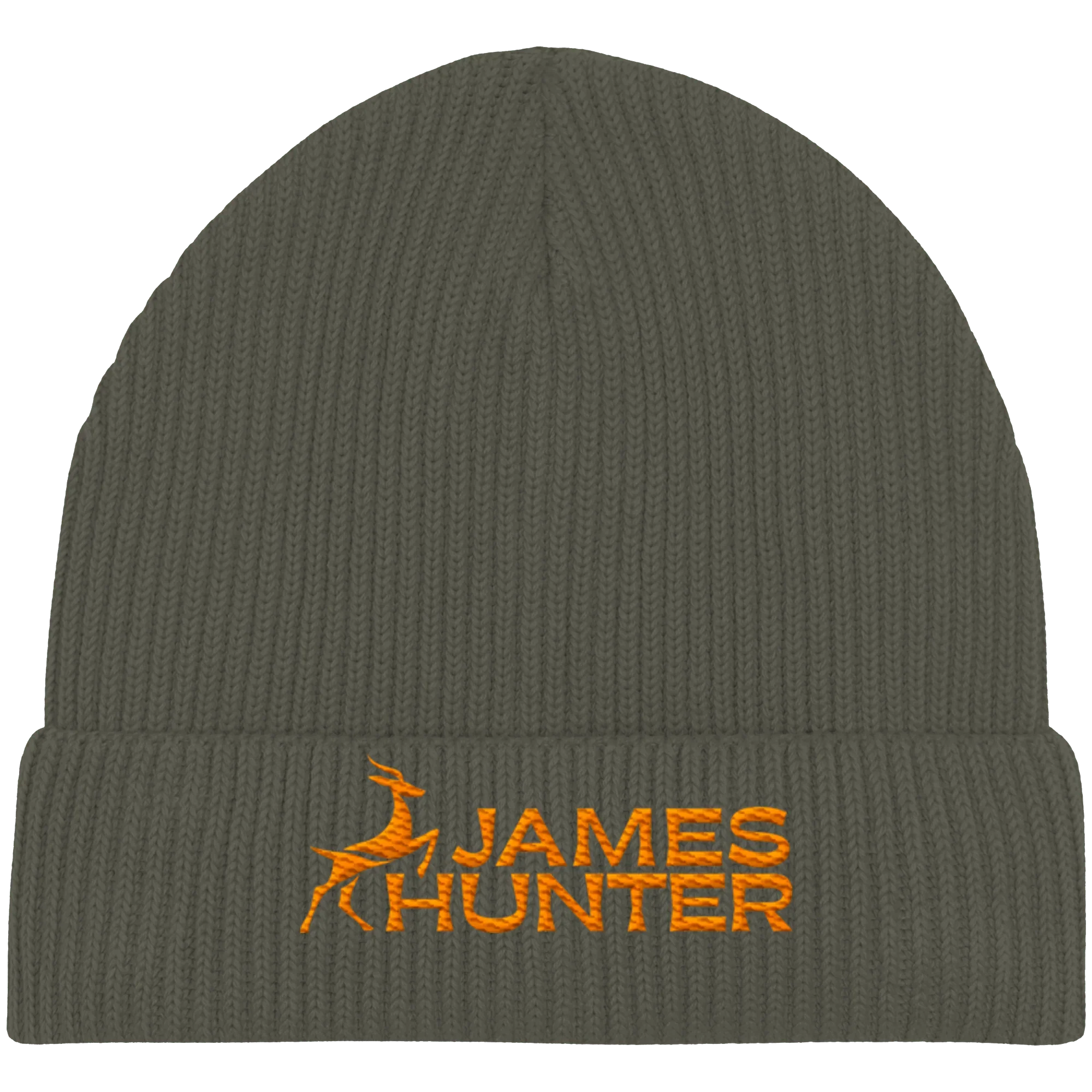 Organic Beanie - JH Logo - Khaki - James Hunter - Nature and Beyond