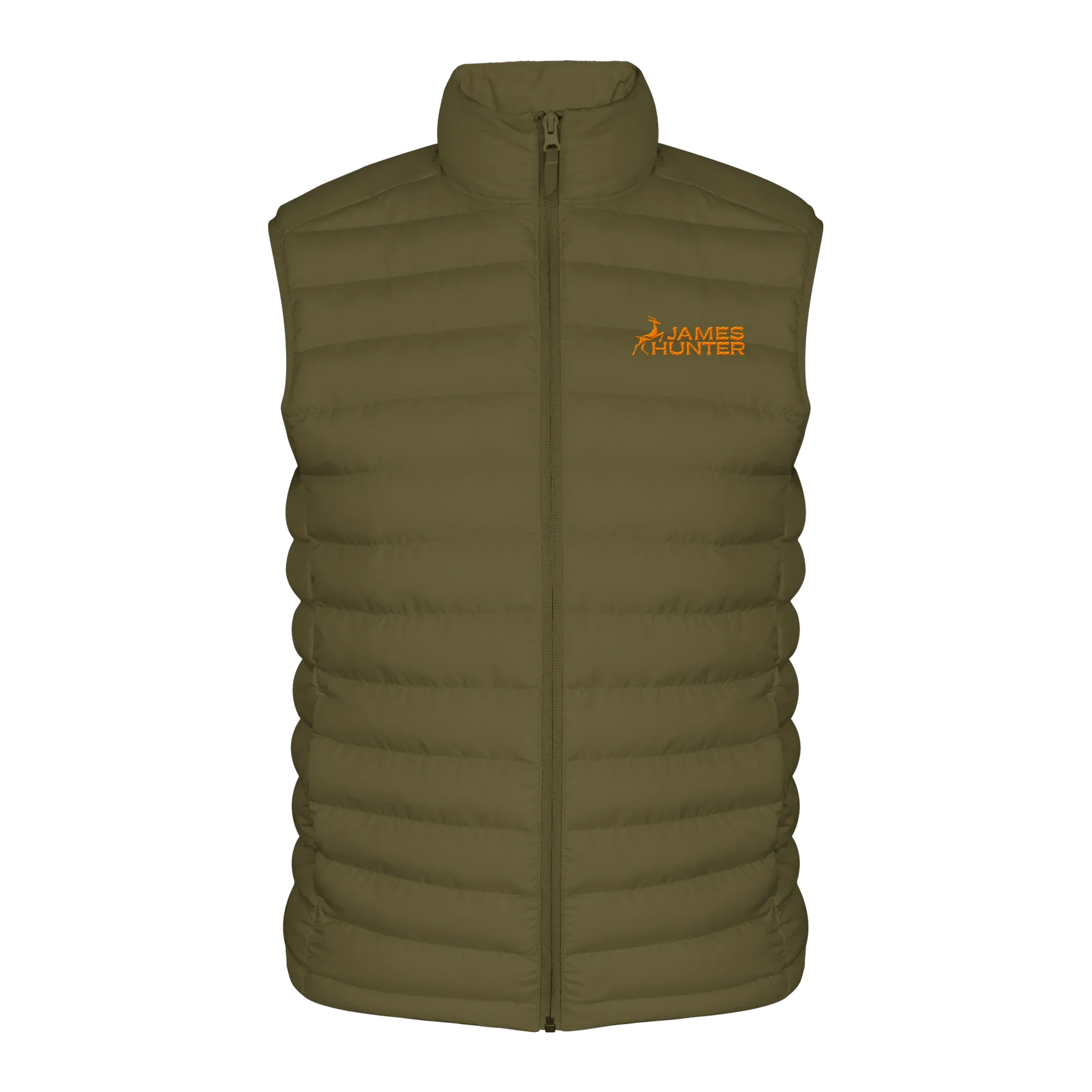 Organic Vest - JH Logo - Orange/Green - James Hunter - Nature and Beyond