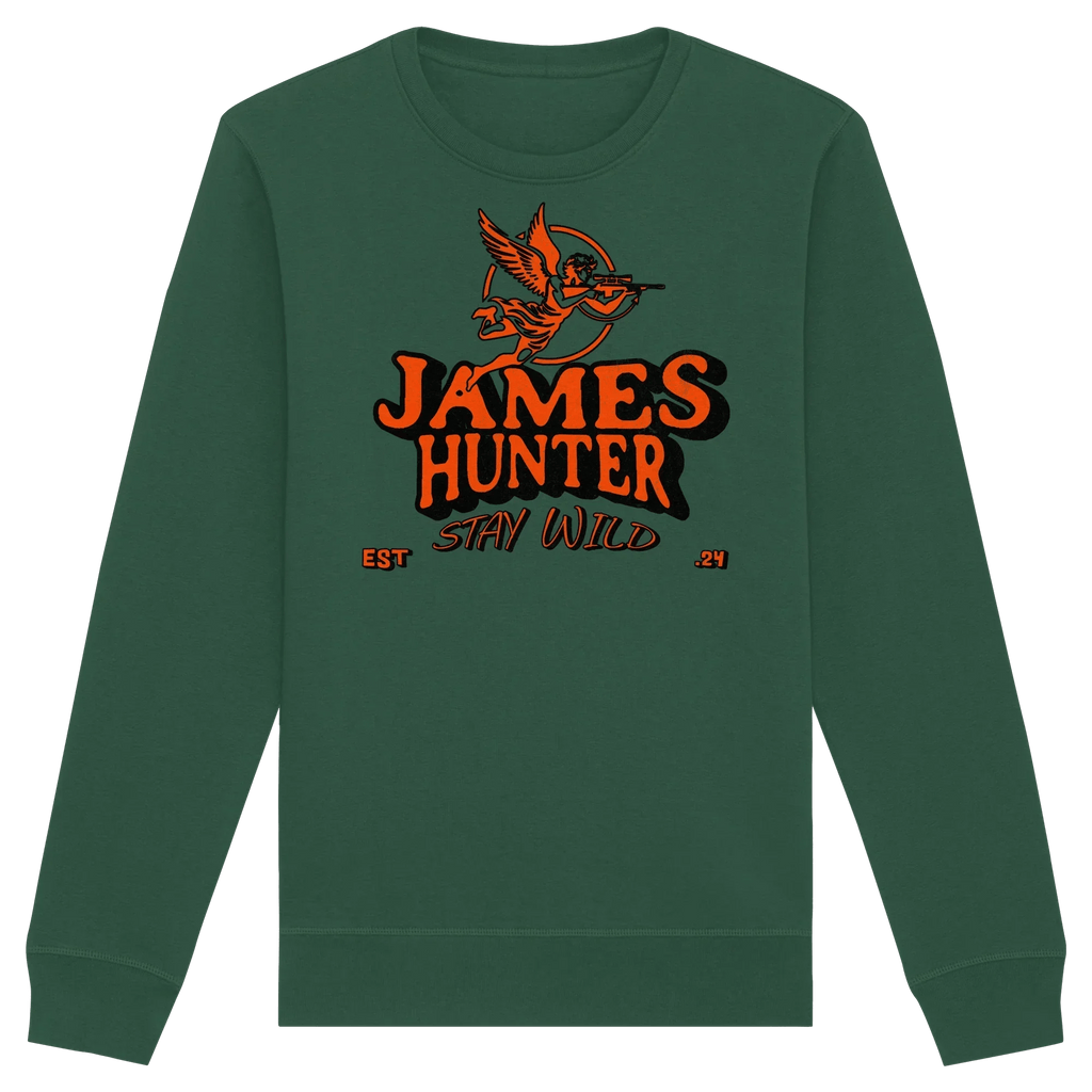Stay Wild – James Hunter Angel Edition - Organic Basic Unisex Sweatshirt - James Hunter - Nature and Beyond