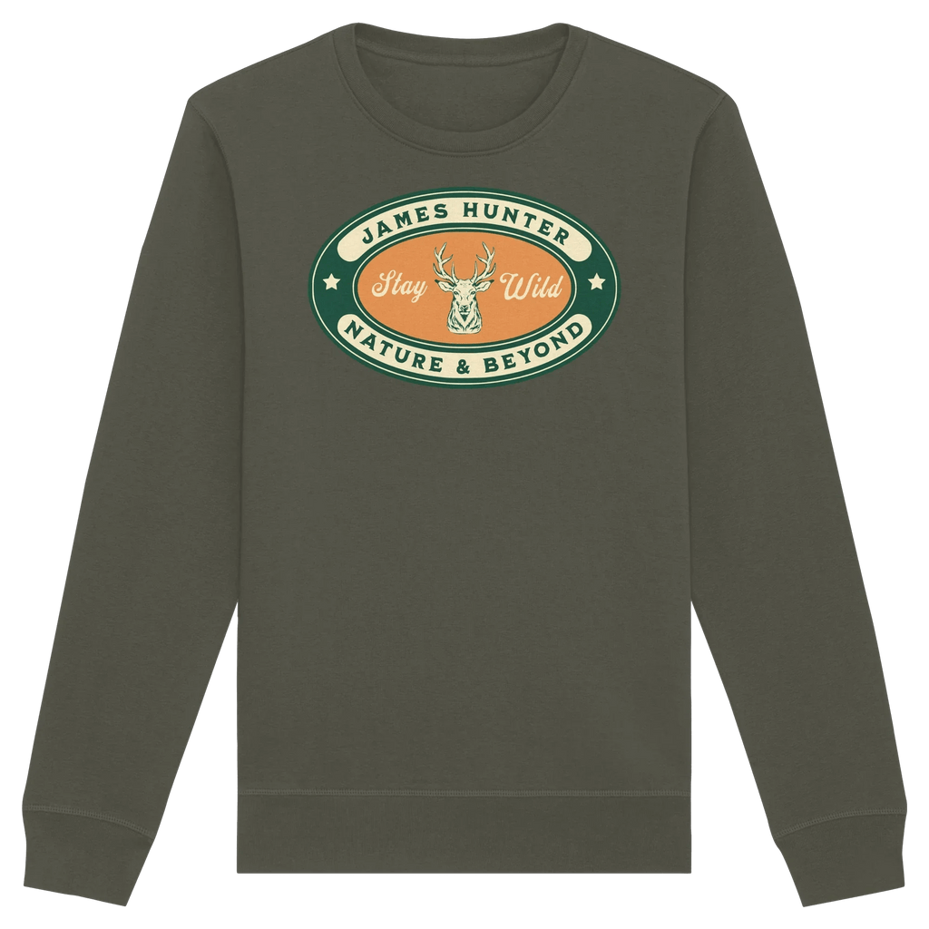 Stay Wild – James Hunter Original - Organic Basic Unisex Sweatshirt - James Hunter - Nature and Beyond