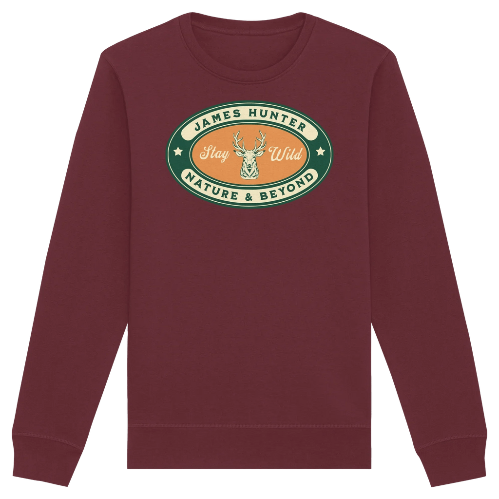 Stay Wild – James Hunter Original - Organic Basic Unisex Sweatshirt - James Hunter - Nature and Beyond