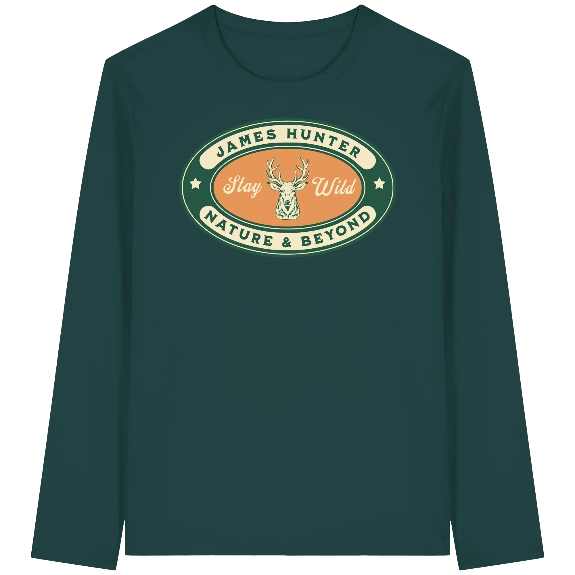 Stay Wild – James Hunter Original - Organic Longsleeve T-Shirt - James Hunter - Nature and Beyond