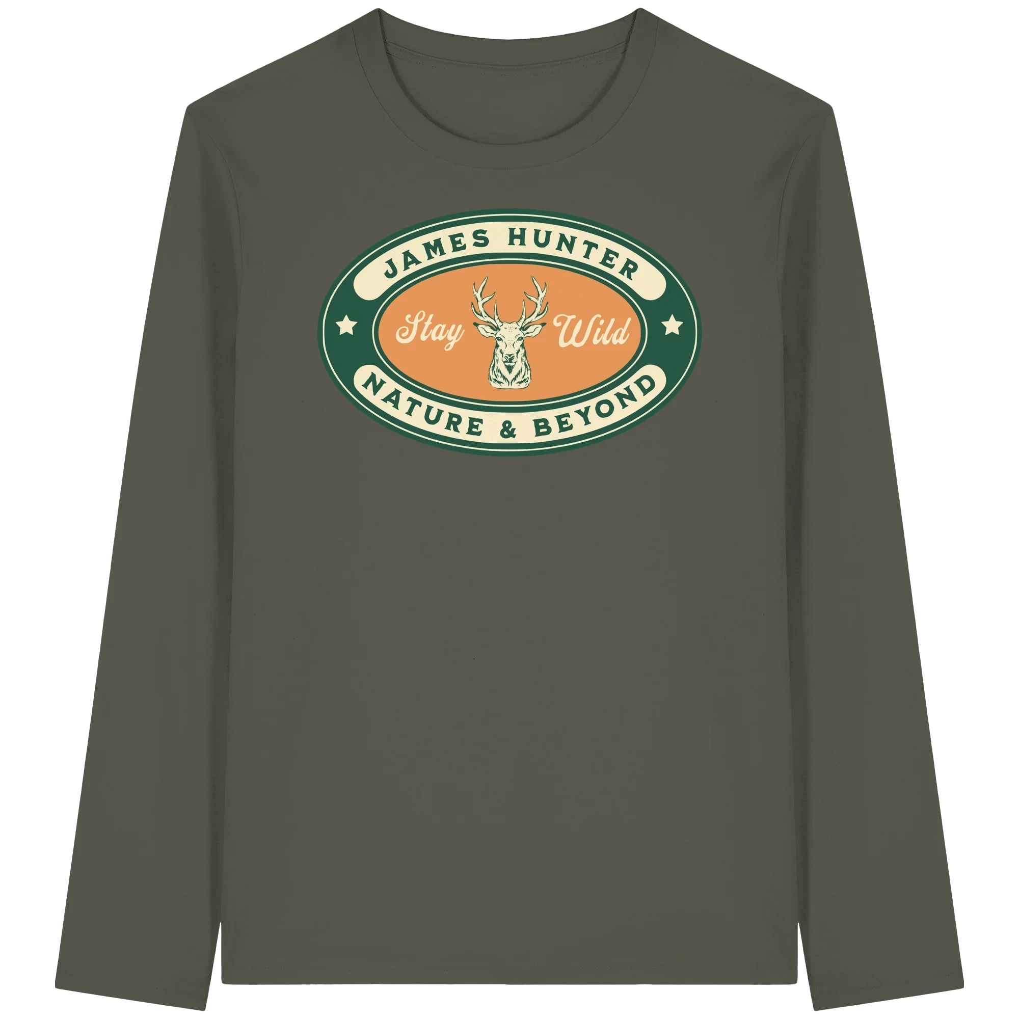 Stay Wild – James Hunter Original - Organic Longsleeve T-Shirt - James Hunter - Nature and Beyond