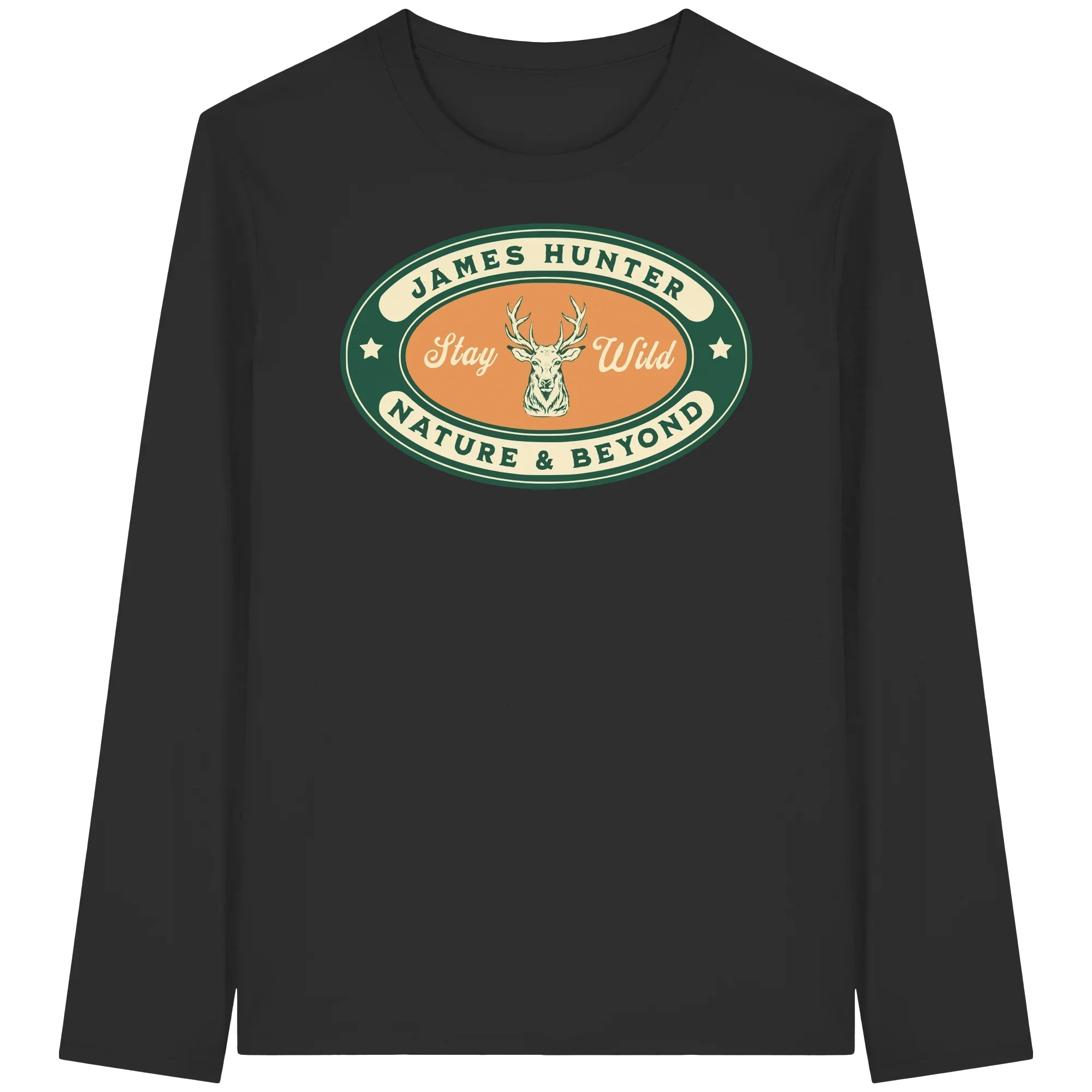 Stay Wild – James Hunter Original - Organic Longsleeve T-Shirt - James Hunter - Nature and Beyond