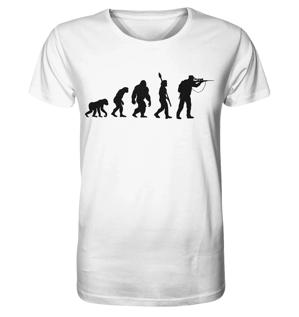 The Evolution of the Hunter - Organic Shirt - James Hunter - Nature and Beyond