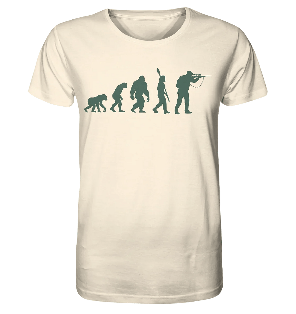 The Evolution of the Hunter - Organic Shirt - James Hunter - Nature and Beyond