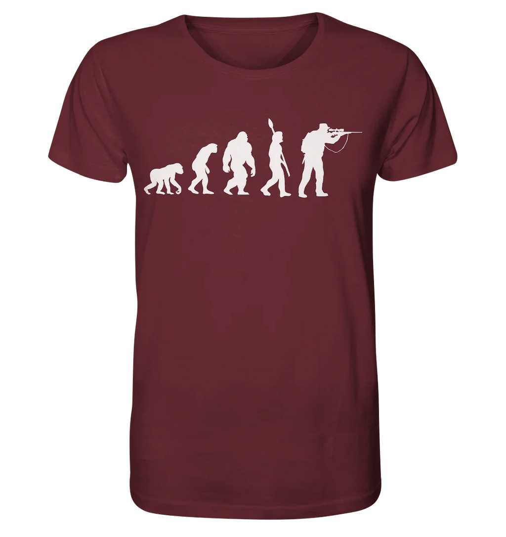 The Evolution of the Hunter - Organic Shirt - James Hunter - Nature and Beyond