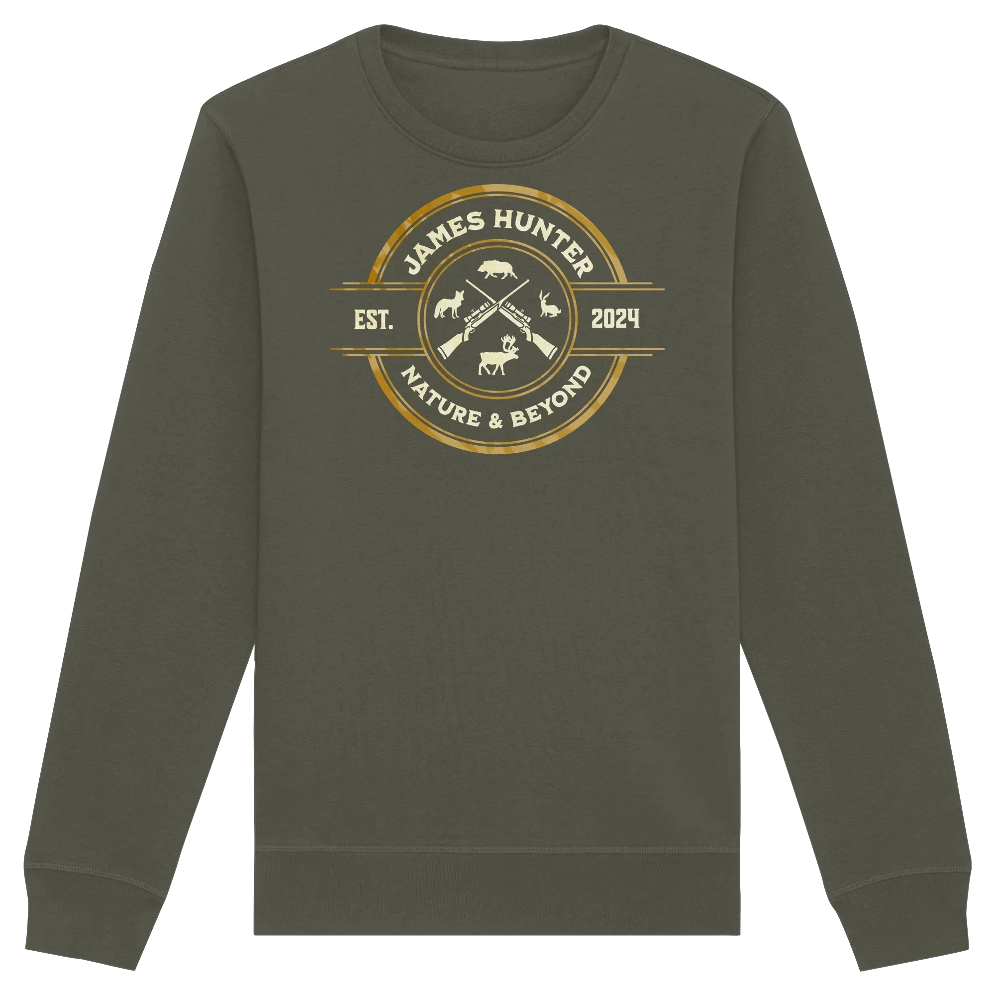 The Hunter’s Emblem – James Hunter Original - Organic Basic Unisex Sweatshirt - James Hunter - Nature and Beyond