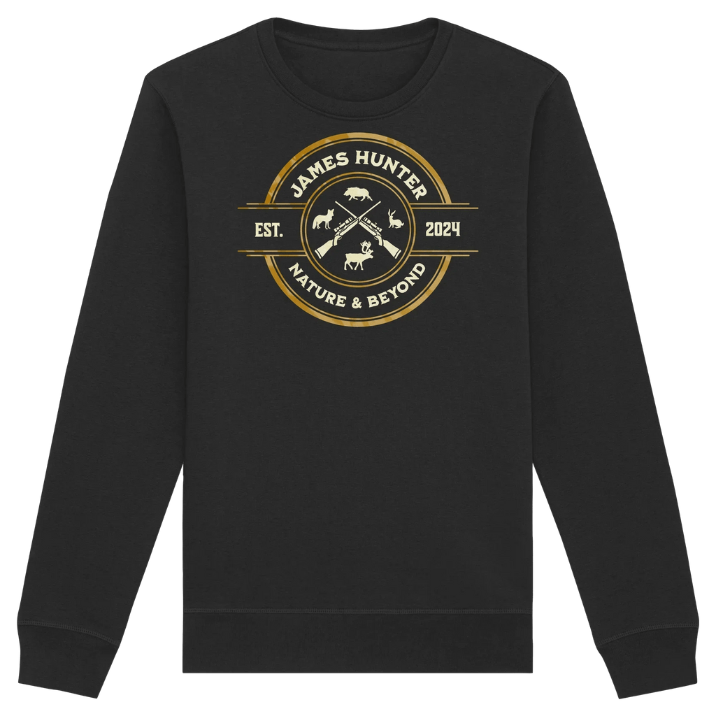 The Hunter’s Emblem – James Hunter Original - Organic Basic Unisex Sweatshirt - James Hunter - Nature and Beyond