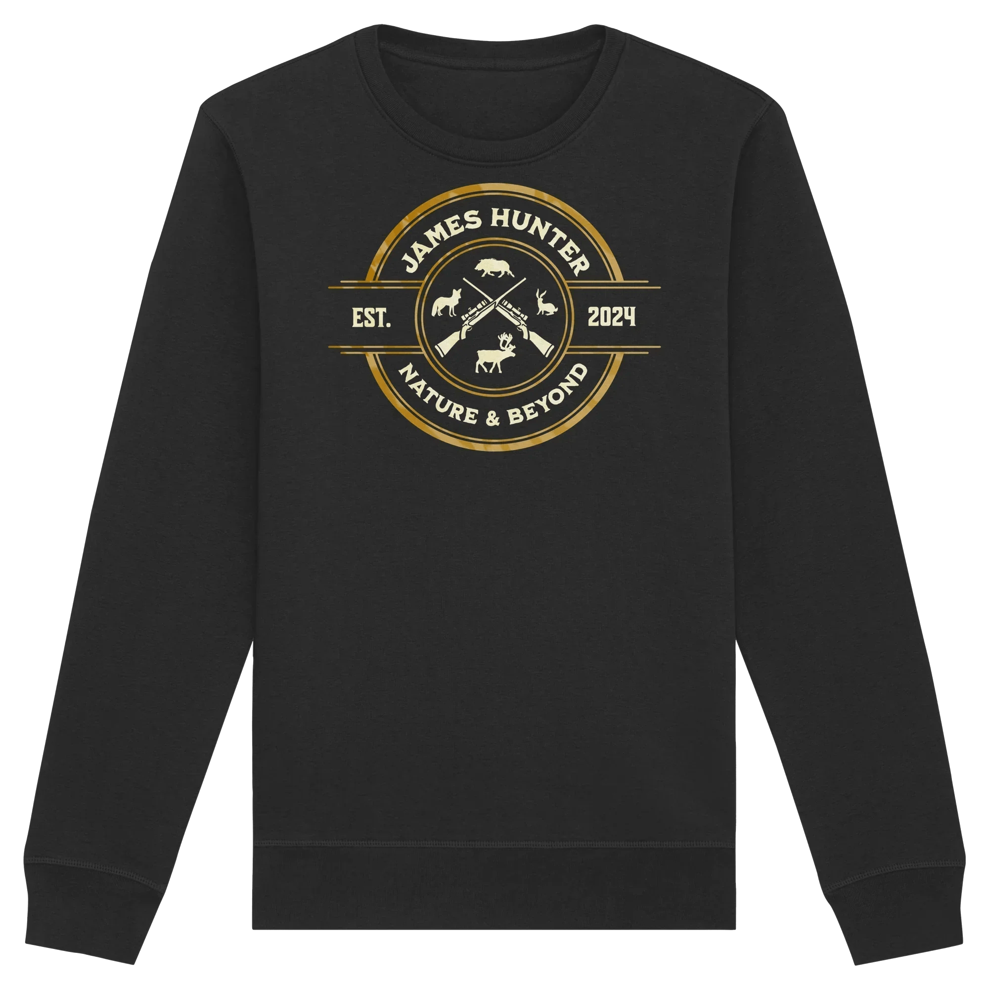 The Hunter’s Emblem – James Hunter Original - Organic Basic Unisex Sweatshirt - James Hunter - Nature and Beyond