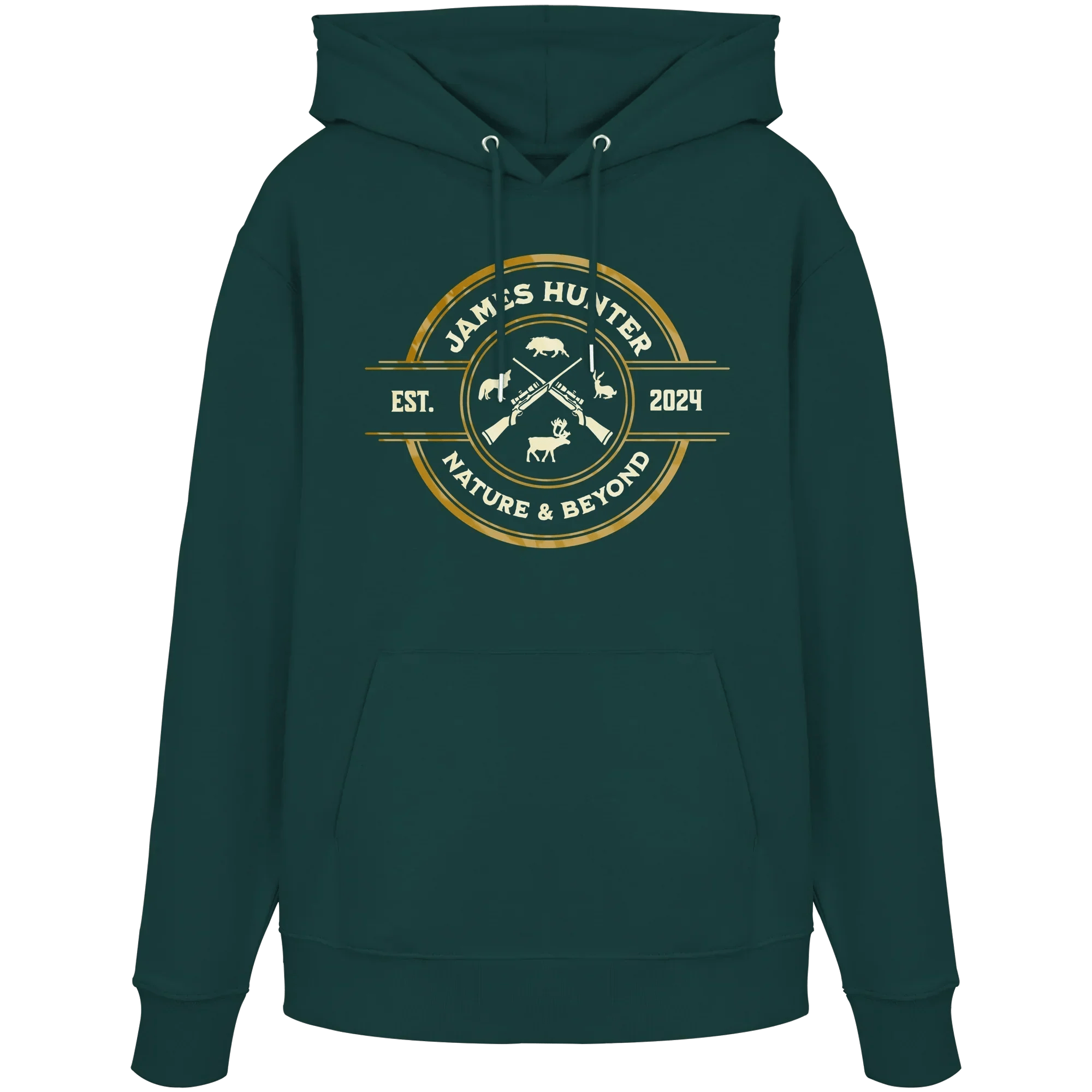 The Hunter’s Emblem – James Hunter Original - Organic Hoodie - James Hunter - Nature and Beyond