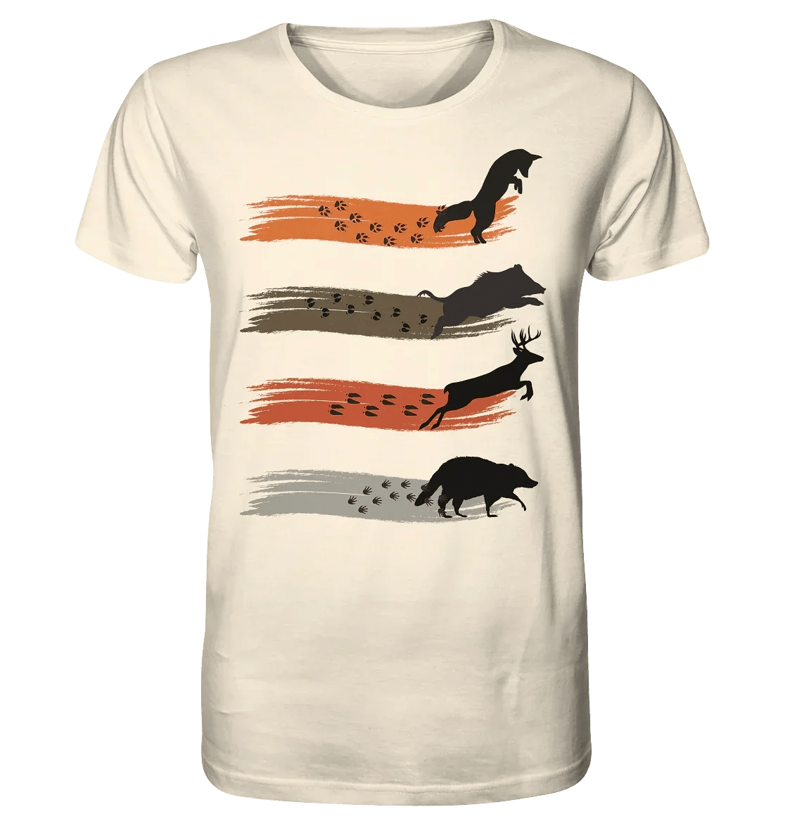 "Tracks of the Wild" Organic Shirt - James Hunter - Nature and Beyond