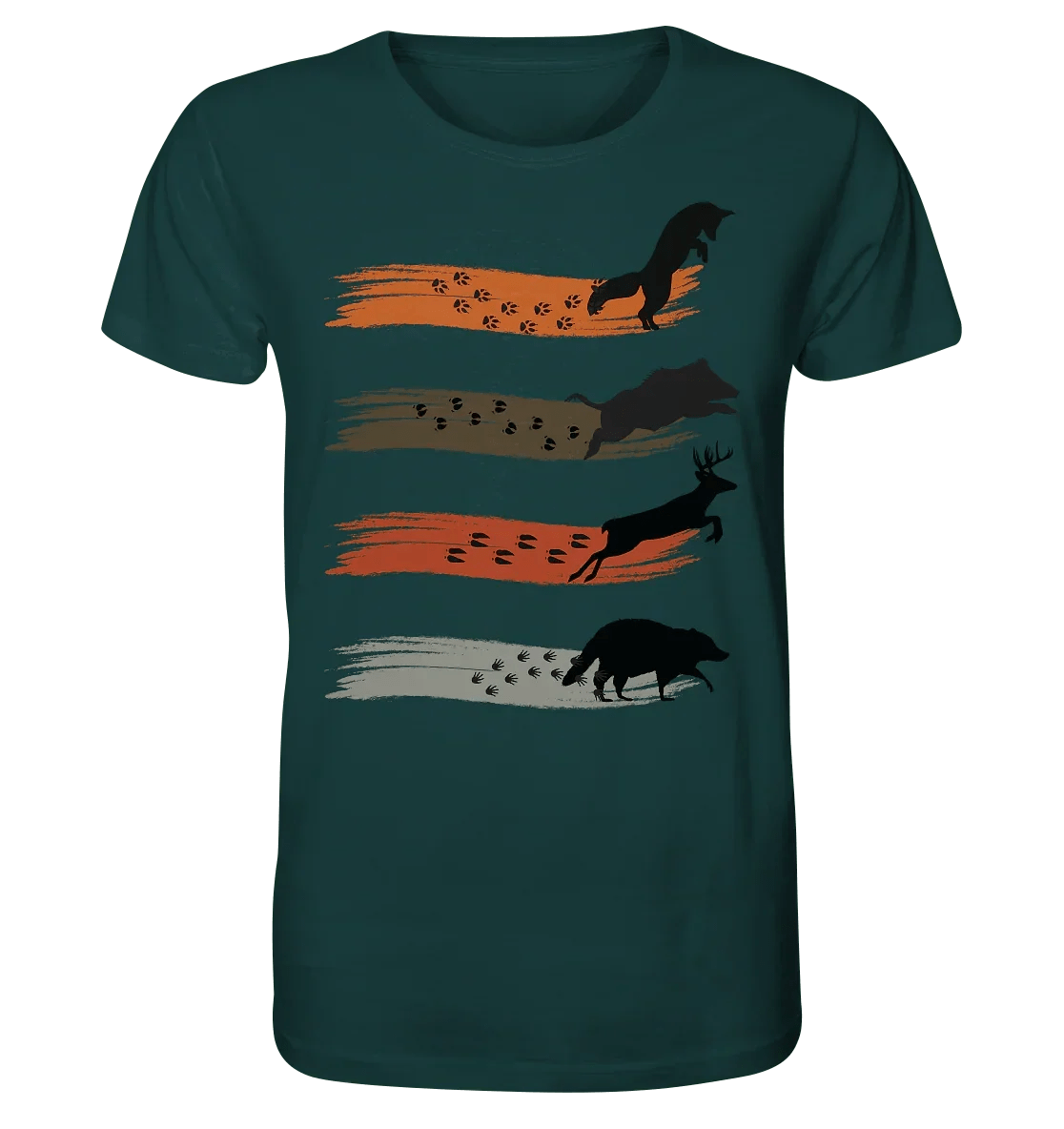 "Tracks of the Wild" Organic Shirt - James Hunter - Nature and Beyond