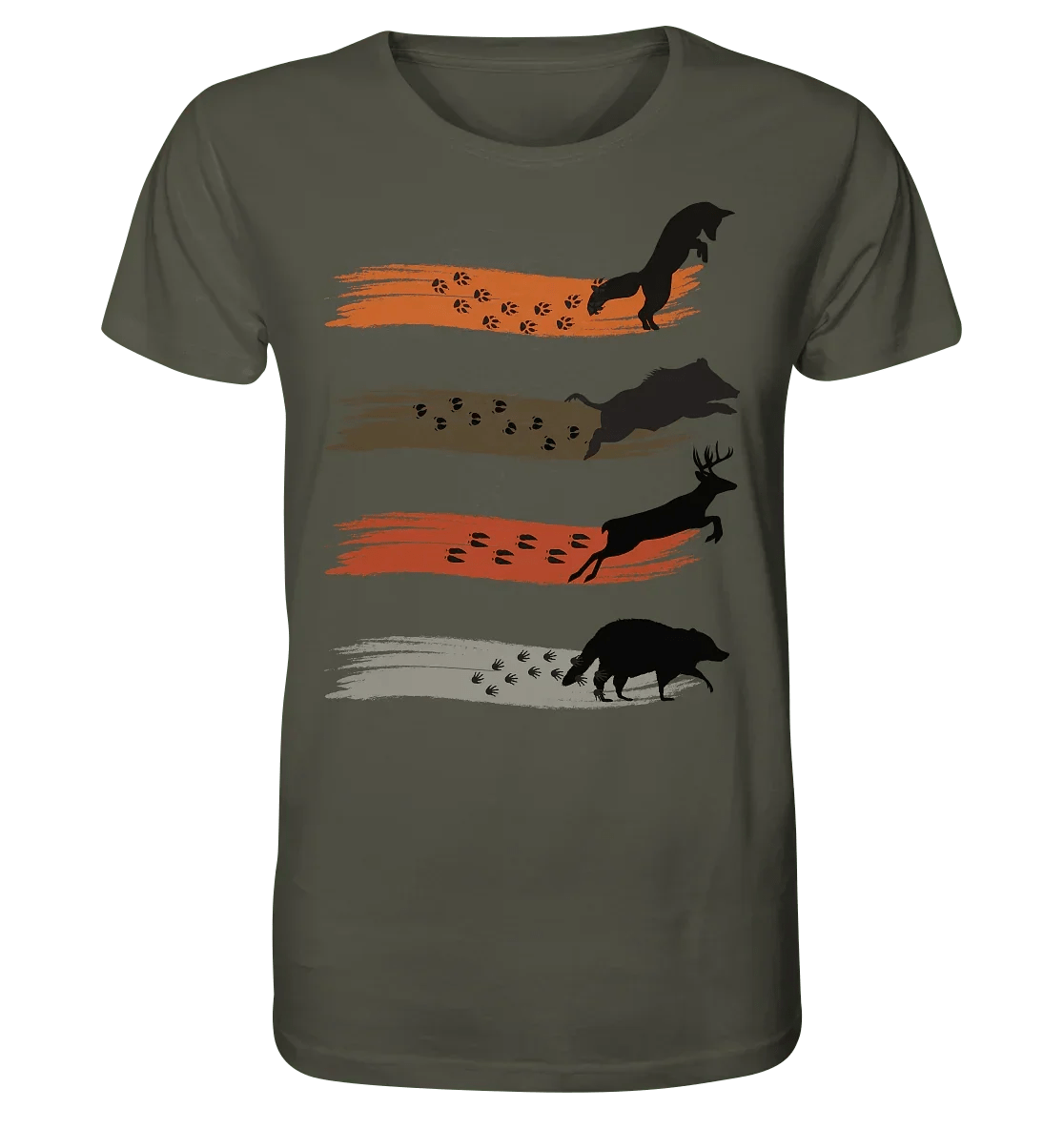 "Tracks of the Wild" Organic Shirt - James Hunter - Nature and Beyond