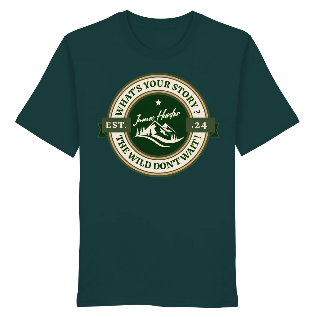 What's your Story ? Green/Green - Organic Shirt - James Hunter - Nature and Beyond