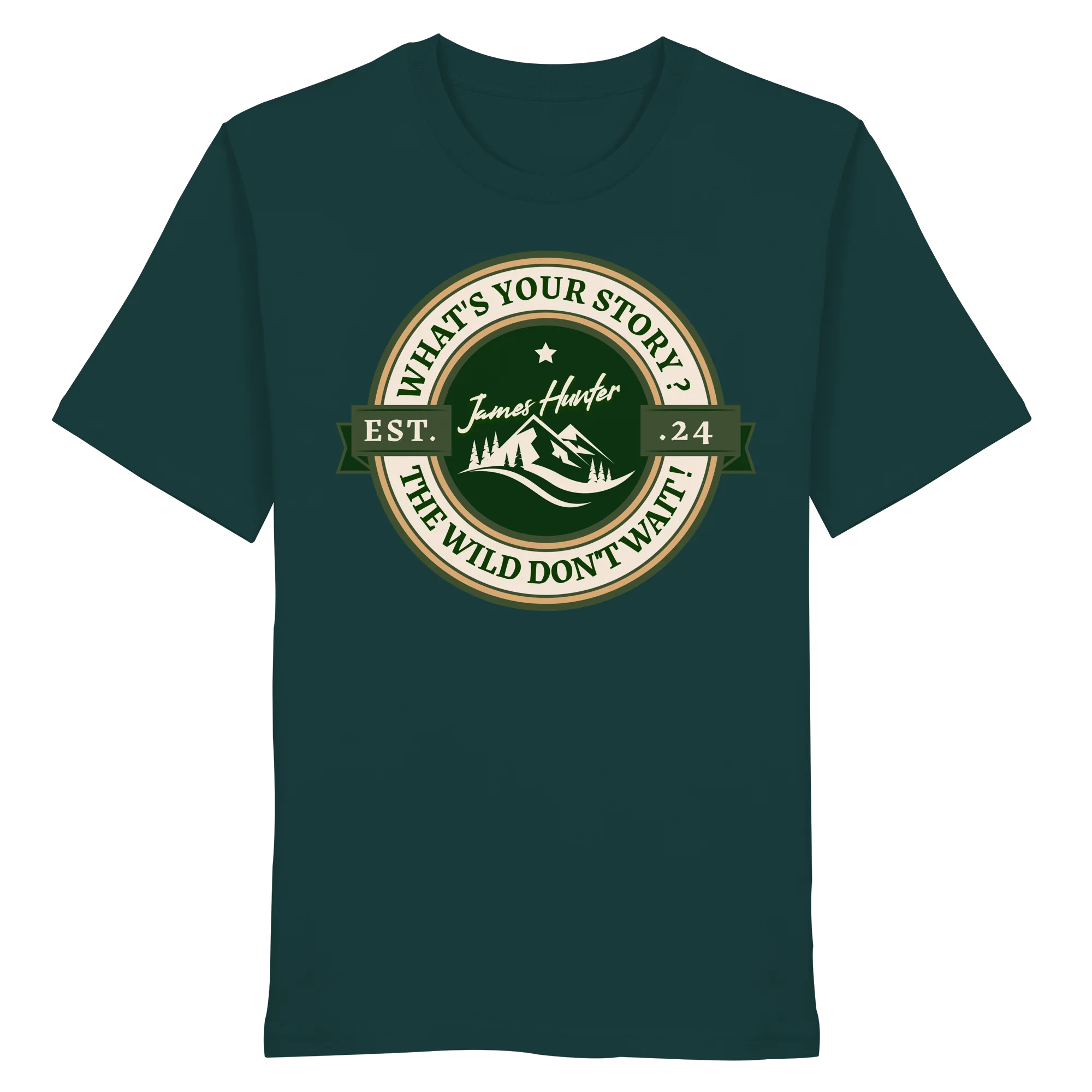 What's your Story ? Green/Green - Organic Shirt - James Hunter - Nature and Beyond