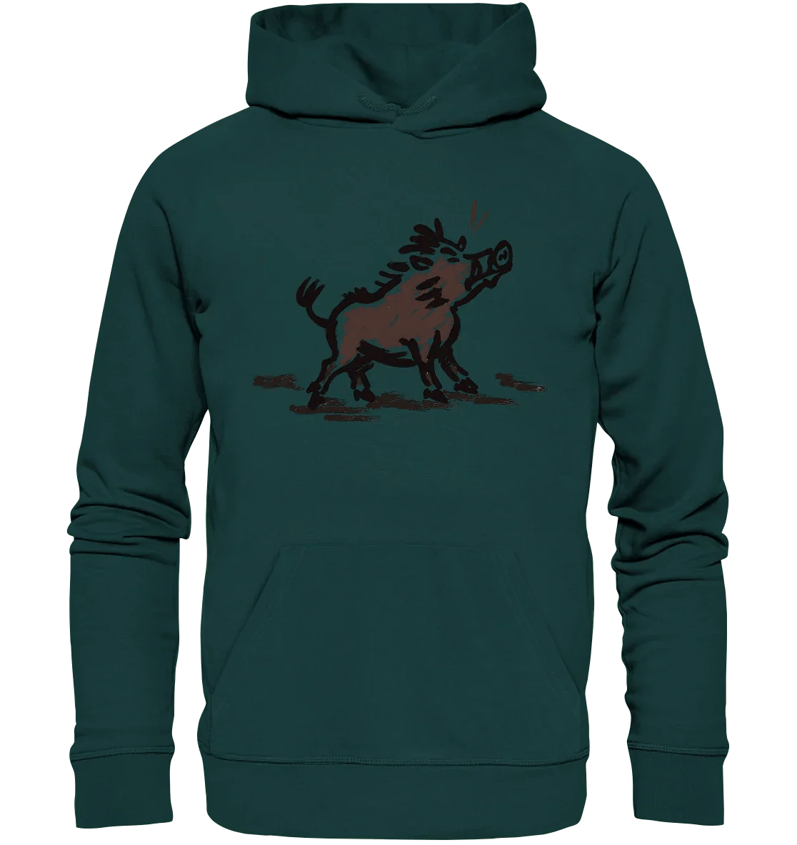 Wild Boar - Simple - Organic Hoodie - James Hunter - Nature and Beyond